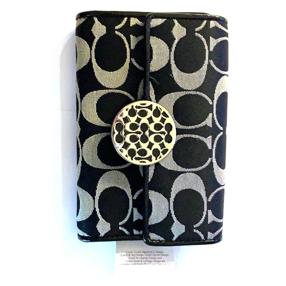 Coach Signature Black Wallet